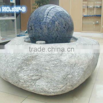 RF-3 blue stone indoor rolling ball water fountain