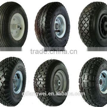 $30000 Quality Guarantee 1 Year Guarantee Cheap Trolley 3.00-4 pneumatic rubber wheel