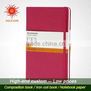 attractive purple pu leather notebook,custom notebook