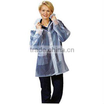 PEVA/PE smart lady raincoat