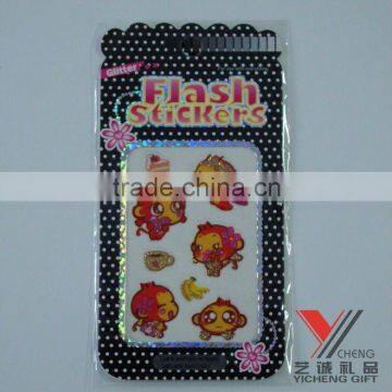 Yoyo monkey glitter sticker