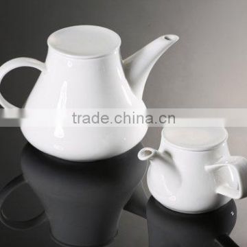 H6405 chaozhou factory oem accepted super white porcelain coffee pot