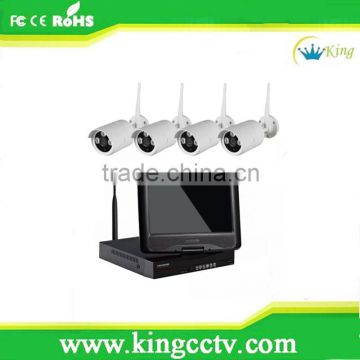 Wireless 4ch 960P 7 inch LCD NVR System Kits