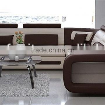 semi circle leather sofa