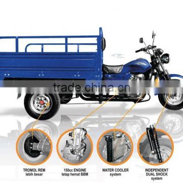 cargo 3 wheels motorized tricycle