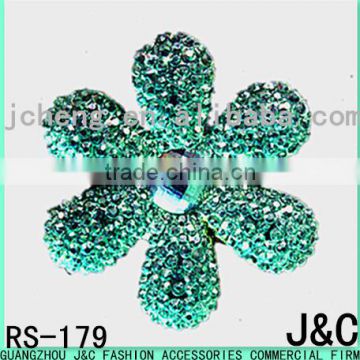 blue color star effect flower shaped resin stone