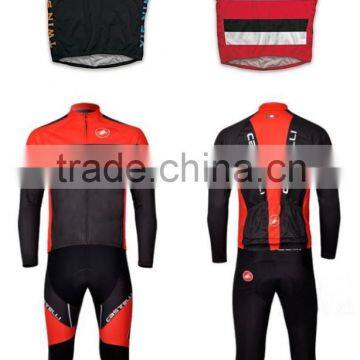 Cycling clothing with full sublimation