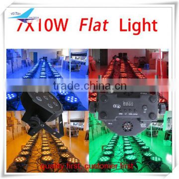 chinese imports wholesale 7x10w 4in1 quad rgbw led flat par
