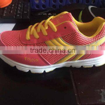 adult leather sport shoe running for women ladies, fashion sport running shoes for female good quality from jinjiang