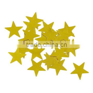 PVC Confetti Party Decoration Pentagram Star Golden