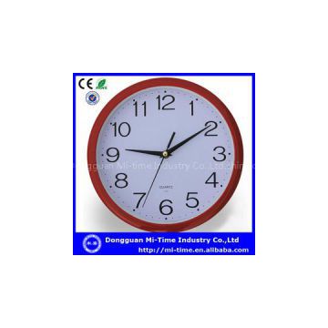 2014 popular silent movement plastic cheap wall clocks