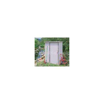 Easy Assemble Mini Metal Storage Shed , 4x4 Feet Flat Roof DIY metal shed For Tools