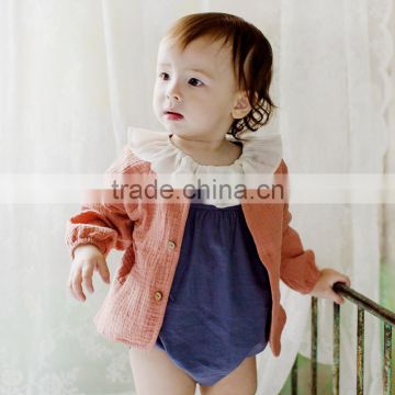 B22271A 1-5 years baby AUtumn coat baby soft comfortable cotton short jacket