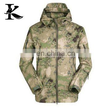 Custom Camouflage hunting Jacket winter waterproof softshell jacket