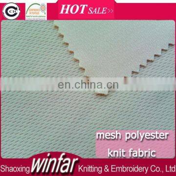 Winfar Textile Knit Polyester DTY Jersey Uruguay Small Hole Mesh Fabric