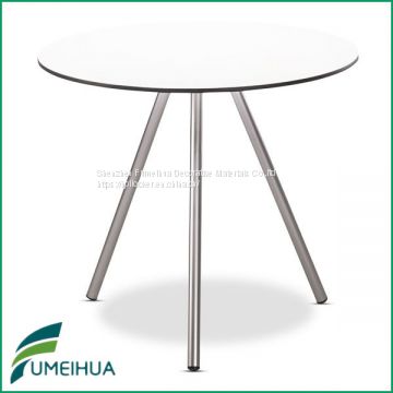 HPL board top adjustable coffee dining table