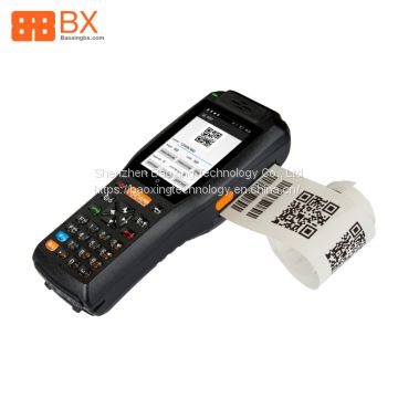 Handheld PDA Pos terminal Android POS 3G LTE WIFI with thermal printer 1d  barcode scanner 3.5 inch2d wireless barcode scanner