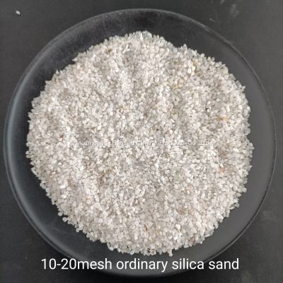 10-20mesh Colorless Translucent Ordinary Silica Sand Quartz Sand& Silicate Mineral
