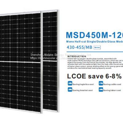 Mono pvt solar panel integrated 450w power generation