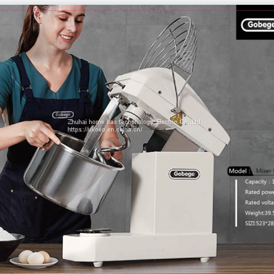 Gobege U10 electric dough mixer 10L automatic cream dough 220V spiral stand mixer kitchen food mixing machine hook beater mixer