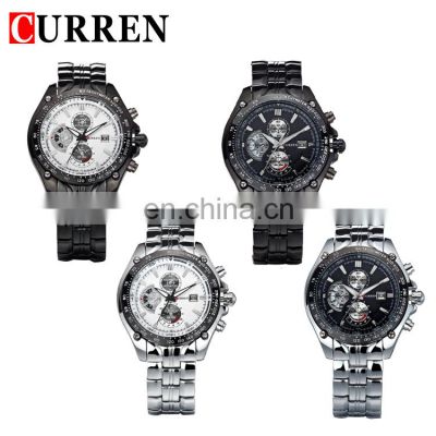 Curren 8083 Luxury Stainless Steel Quartz Watch Super Quality Relojes Hombre Wrist Watches Men