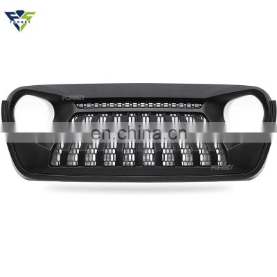 Matte Black Front Grille Grill for 2018+ J-eep W-rangler JL High Quality Auto Parts