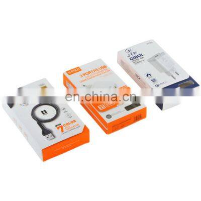 Electronic carton charger USB platoon insert paper packaging box earphone headset package cable paper box