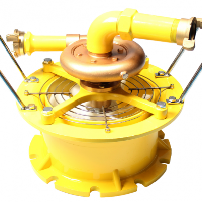 Yellow hydraulic driven turbofan _300MM_WTF-300_ with 2 Nakajima 50 copper connectors