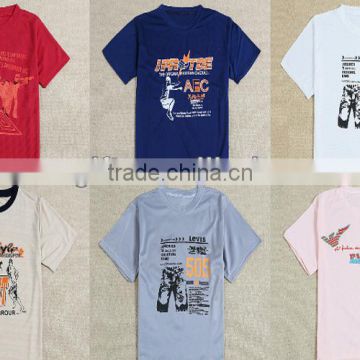 full-size printing t-shirt, , Plain t-shirt for advertising, wording printing promotion t-shirt