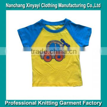 High Quality Summer Wear Kids tshirt with cartoon print made in China with best price and quality