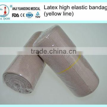 YD50601 With CE&ISO&FDA Certificate High elastic bandage /latex bandage /rubber elastic bandage