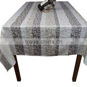 100% Polyester luxury fashion yarn dyed jacquard cheap table cloth