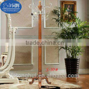 Hot sale imported rubber wood coat stand tree S-10#