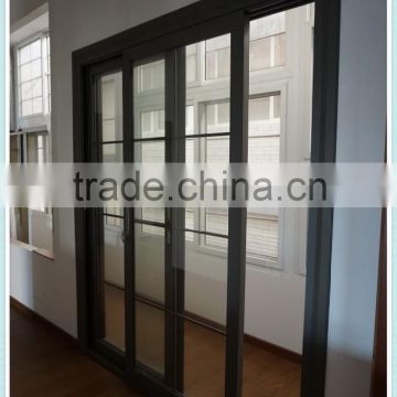tow glass window and one screen door with powder coating in color Grey