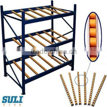 Top Sale Production Line Carton Flow Storage Rack with Wheels