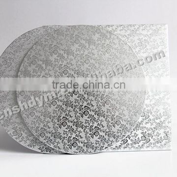 foil round silver corrugated custom 4~ 18 inch cake board                        
                                                Quality Choice