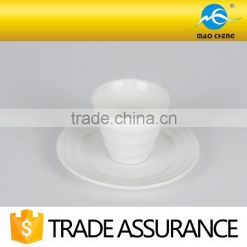 plain strip ceramic tea cup without handle