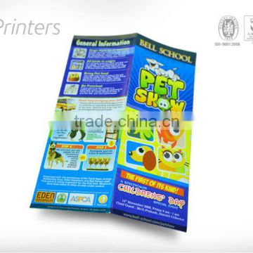 Good quality printed leaflet flyers 4 color printing from India