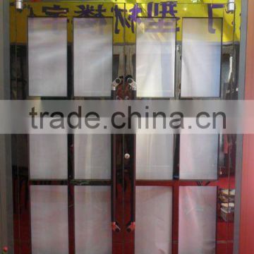 2012 new style aluminum +stainless steel doors for buildings on trade show -4