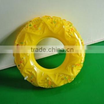 Plastic Inflatable pool swimming ring, S shape pvc swim ring