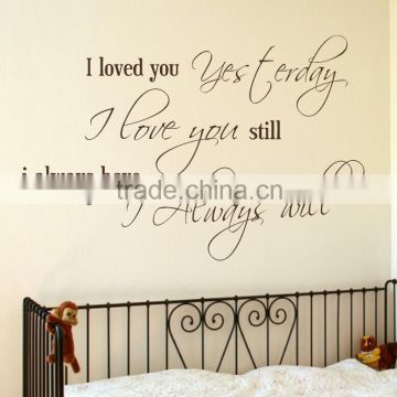 Warming words wall stickers