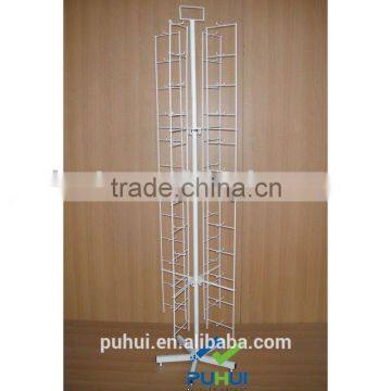 floor rotating metal display rack with quality gurantee