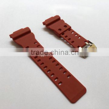 16mm Red Rubber Resin Watch Bands Strap For G-8900, GA-100, GA-110, GA-120, GA-300, GAC100