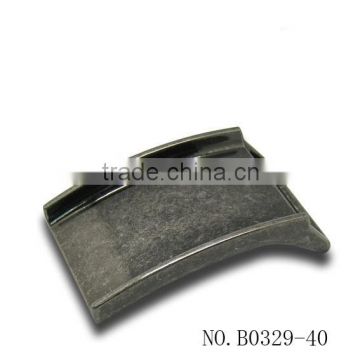 40mm black color shaked personalized belt buckle blank belt buckle