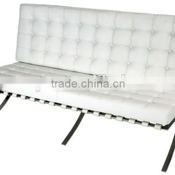 pragmatic modern leisure leather sofa with metal base for home