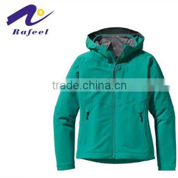 green softshell waterproof breathable fishing jacket