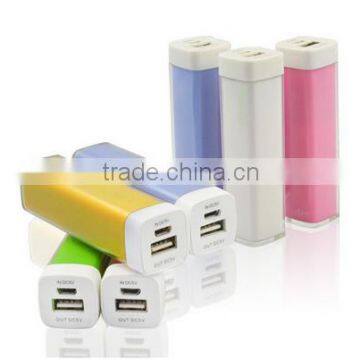 2000mAh/2200mAh/2600mAh OEMsticker and plastic power bank