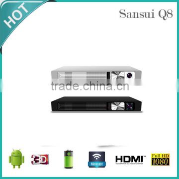 2016 SANSUI TF support 3D full HD 1080P Android 4.4 smart home theater projector