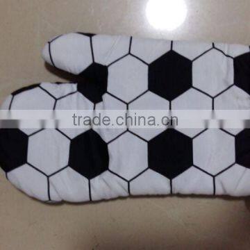 High quality Cotton rubber oven gloves from china