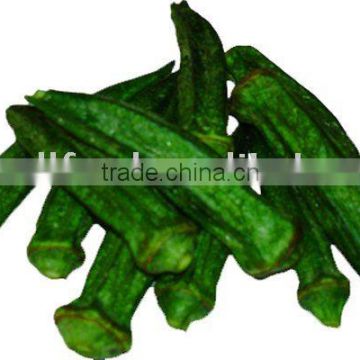 Low Temperature Vacuum Fried Okra Chips-Healthy snacks